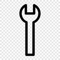 wrench set, wrench handle, wrench handle set, adjustable wrench icon svg