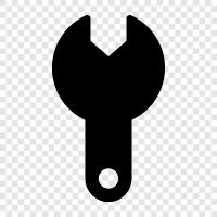 wrench set, wrench tool, adjustable wrench, hex wrench icon svg