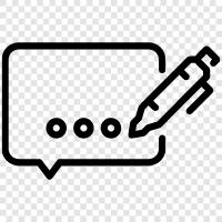 write a message, send a message, email message, text message icon svg