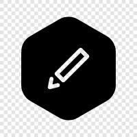 write down, write in, write on, write off icon svg