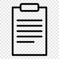 writing, business, memo, report icon svg