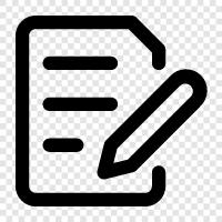 writing, writable, text, document icon svg