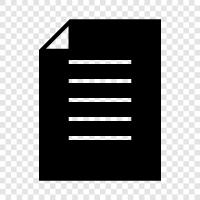 writing, paper, document, print icon svg