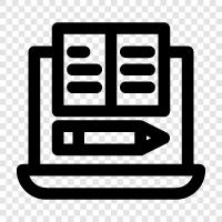 writing, to write, to write a letter, to write a novel icon svg