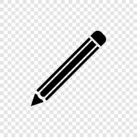 writing, drawing, paper, pencils icon svg