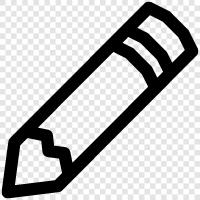 writing, school, graphite, lead icon svg