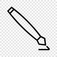 Writing, Paper, Writing Supplies, Pen icon svg