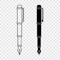 writing, ink, paper, pens icon svg