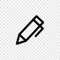 writing instrument, ink, paper, writing icon svg