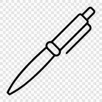 writing instrument, ink, paper, journal icon svg