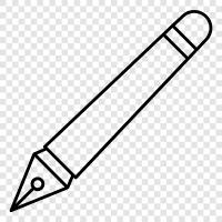writing instrument, writing, paper, writing supplies icon svg