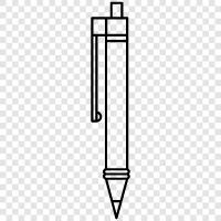 writing instrument, writing, ink, paper icon svg