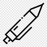 writing instruments, pens, ink, ballpoint pens icon svg