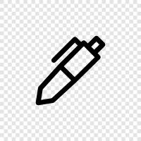 writing instruments, pens, pencils, highlighters icon svg