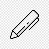 writing instruments, pens, ink, paper icon svg