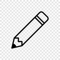 writing, drawing, art, school icon svg