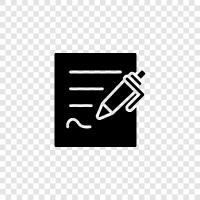 writing, paper, note, communication icon svg