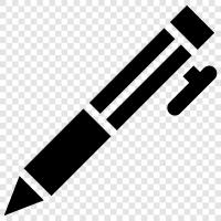 writing, paper, writing instruments, pens icon svg