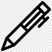 writing, writing utensils, pens, pencils icon svg