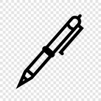 writing, paper, writing utensils, pens and pencils icon svg