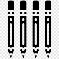 writing, drawing, pencils, lead icon svg