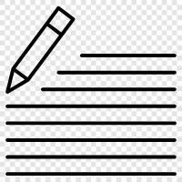 writing tips, writing prompts, writing resources, writing exercises icon svg