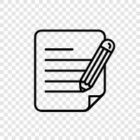 Writing Tips, Writing Note icon svg