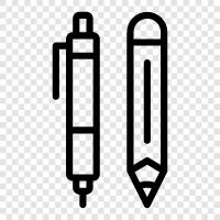 writing, school, writing utensils, writing paper icon svg