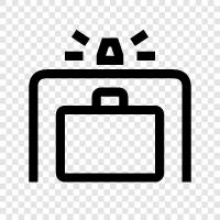 xray scanner, security scanner, airline security scanner, baggage scanner icon svg