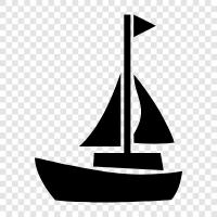 yacht, cruising, sailing, boat icon svg