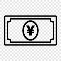 Yen Note, yen, yen note paper, yen note printing icon svg