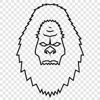 Yeti trekking, Yeti skiing, Yeti snowboarding, Yet icon svg