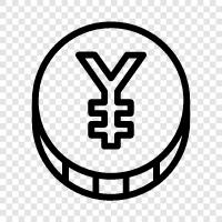 yuan coin, yuan currency, Chinese yuan, Chinese currency icon svg