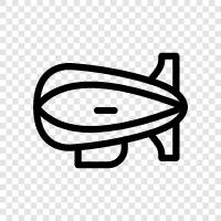 zeppelin, airship travel, airship engineering, airship design icon svg