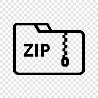 zip file, unzip, unzip file, zip program icon svg