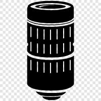 zoom, telephoto lens, telephoto camera, telephoto lens for camera icon svg