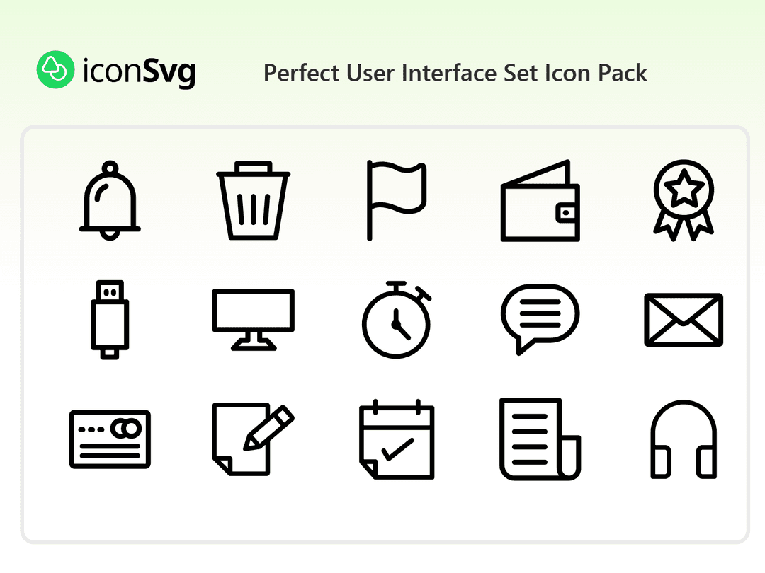 Free Perfect User Interface Set Icon Pack